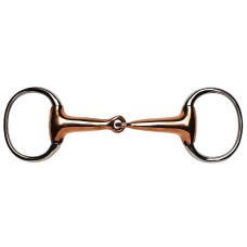 FEELING Eggbutt snaffle thick copper mouth