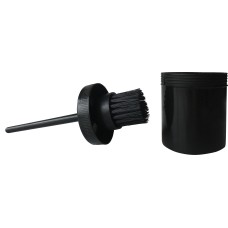 Hoof oil brush with container