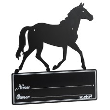 "Horse Silhouette" stall plaque